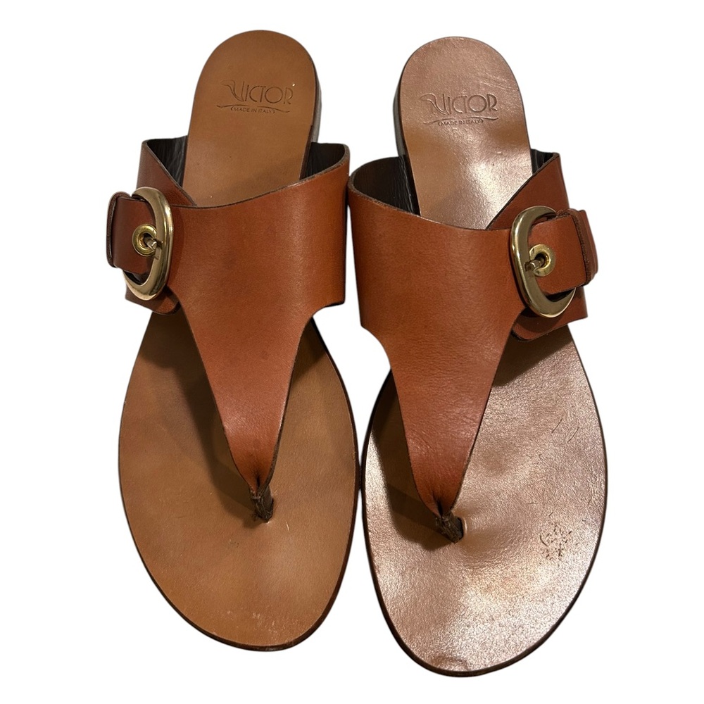 Victor - Made in Italy Leather Thong Sandals